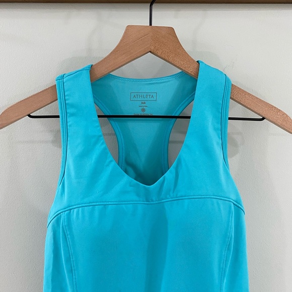 Athleta Ruched Tankini Bathing Suit Top Size 36B - Picture 2 of 7